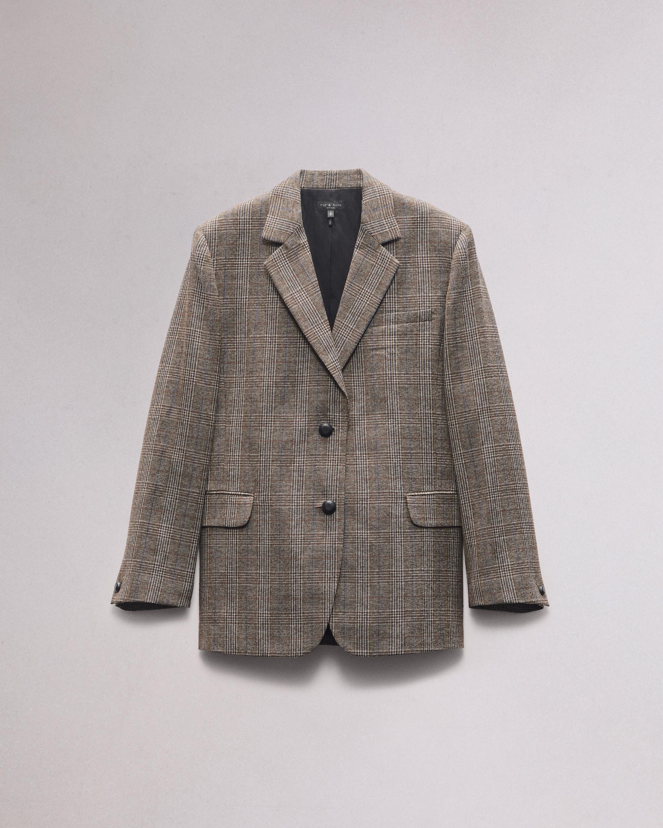 Lainey Plaid Blazer - 1