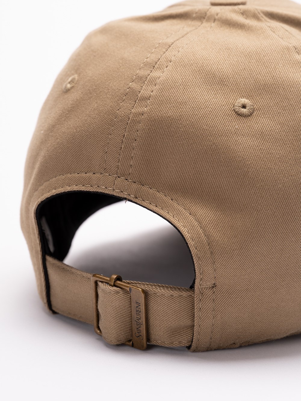【SAINT LAURENT】 Gabardine Y Varsity Ball Cap - Sand:Ivory Y varsity cap in gabardine | Saint Laurent | YSL DK