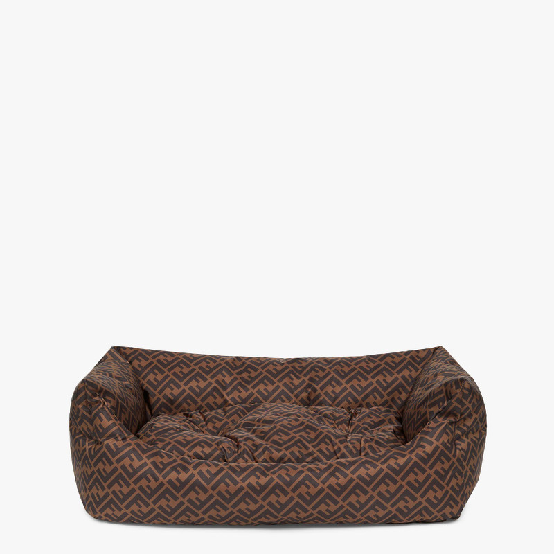 Brown nylon dog bed 1