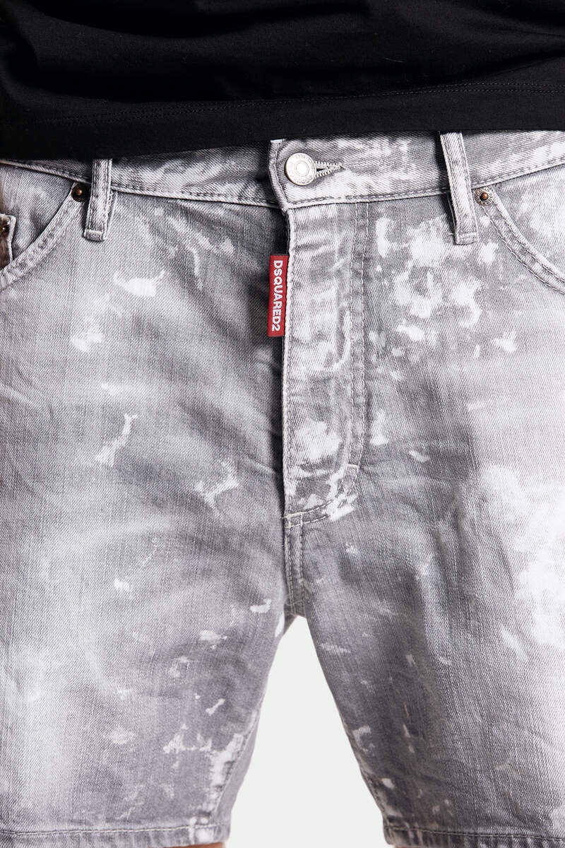 GREY SPOTTED WASH DAN COMMANDO SHORTS - 4