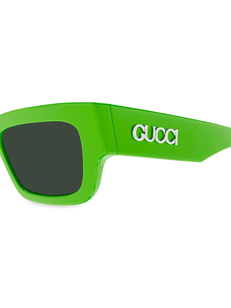 Men's Miami 52MM Rectangular Sunglasses - Green Grey 4