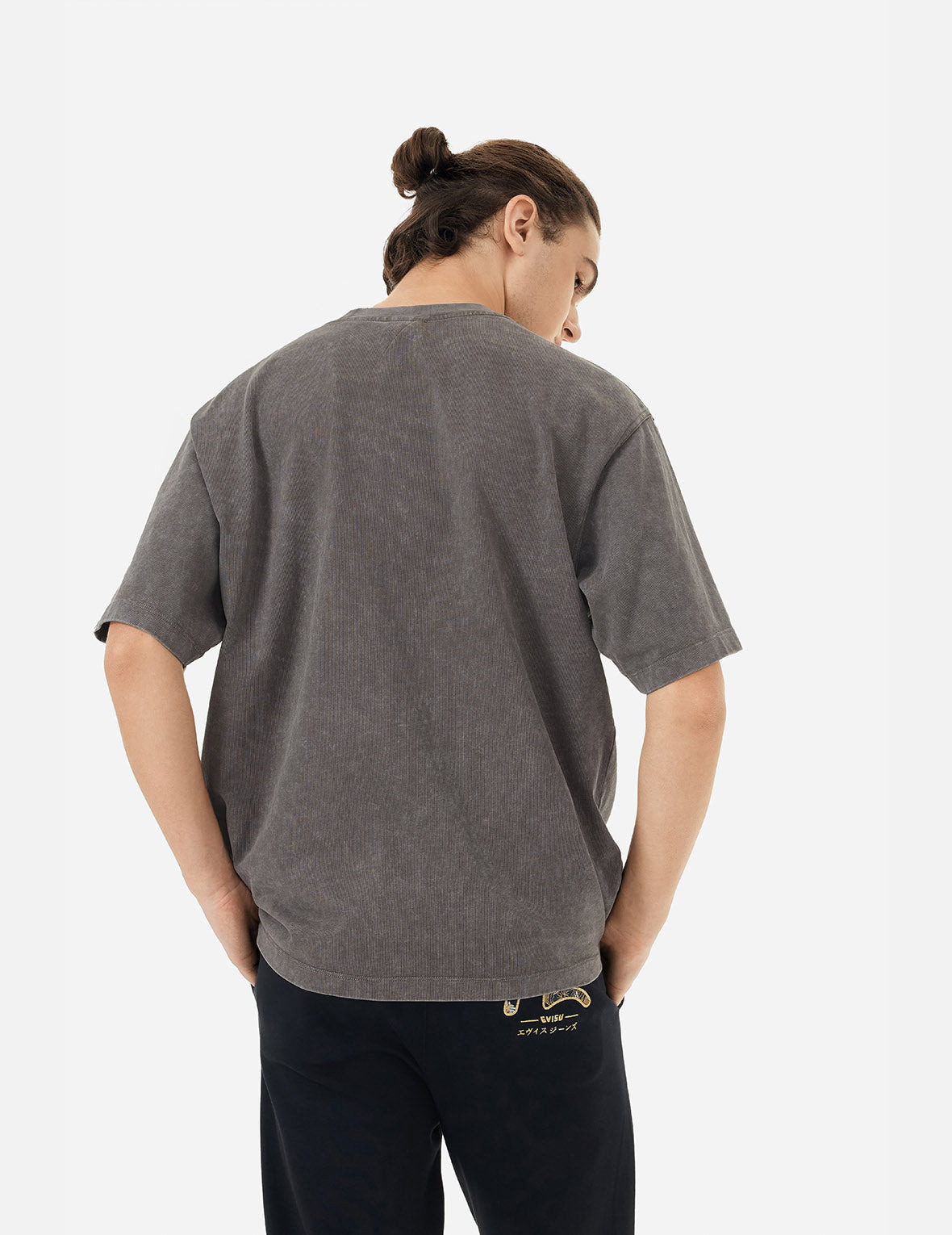 SEAGULL EMBROIDERY WASHED RELAX FIT T-SHIRT - 5