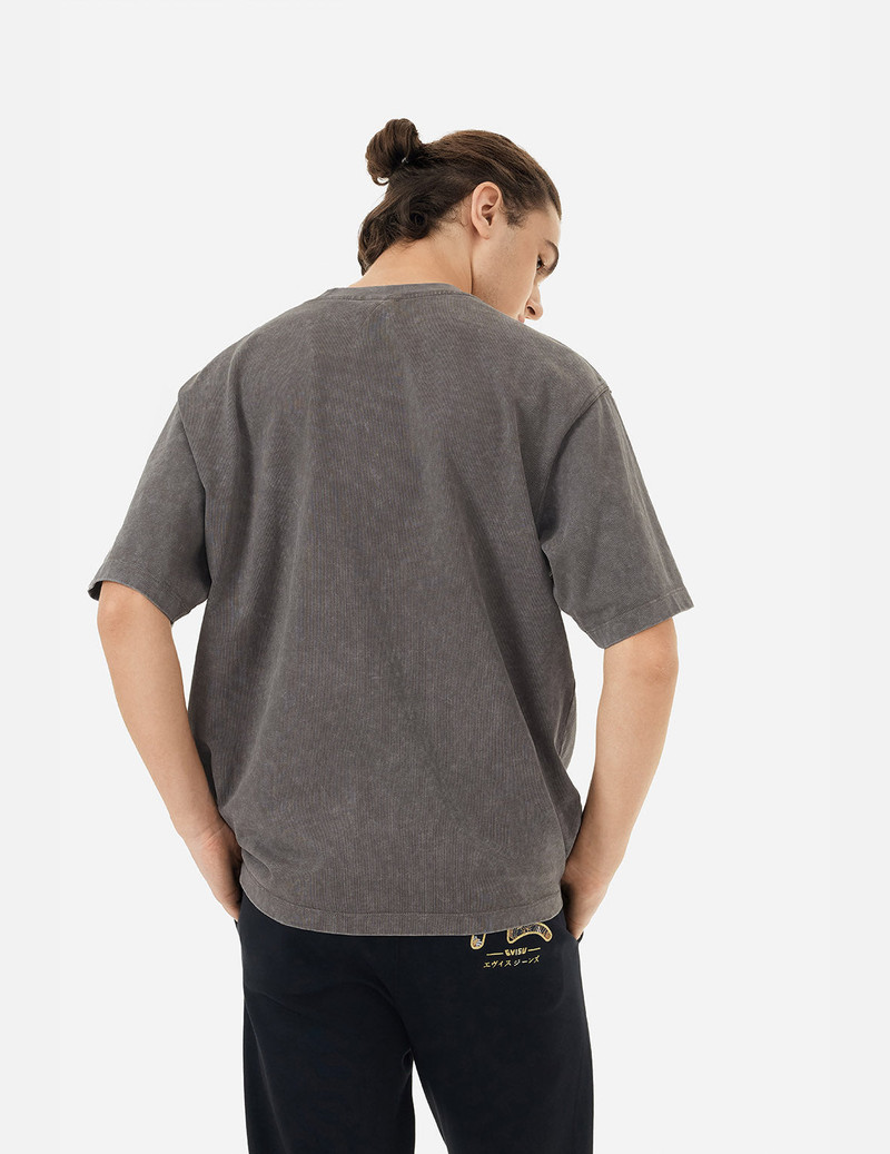 SEAGULL EMBROIDERY WASHED RELAX FIT T-SHIRT 5
