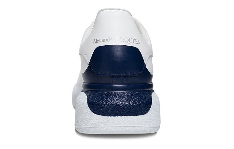 Alexander McQueen Oversized Sneaker 'White Navy Heel' 645863WHZ4L9098 - 5