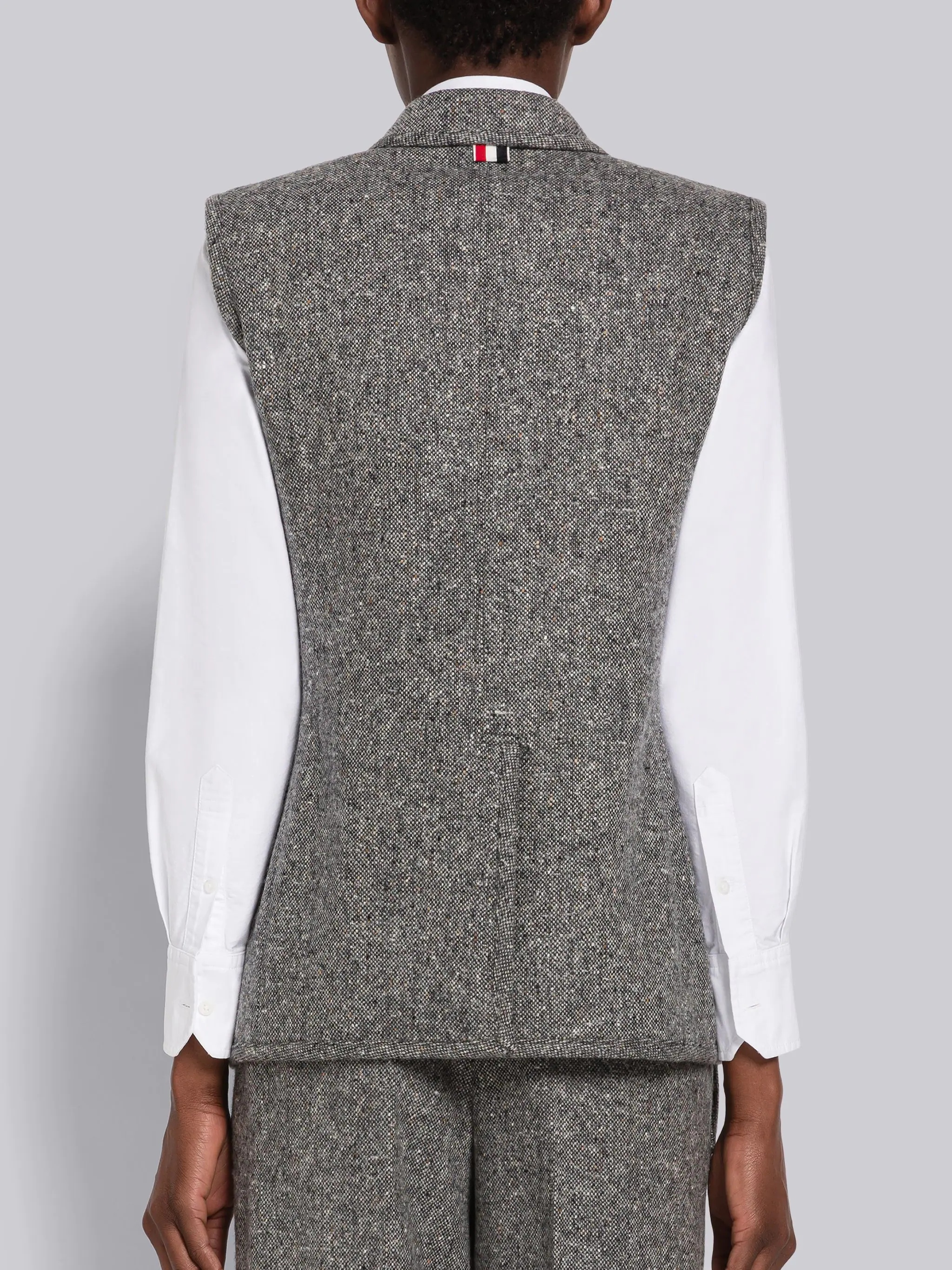 Donegal Wool 4-Bar Down Vest - 3