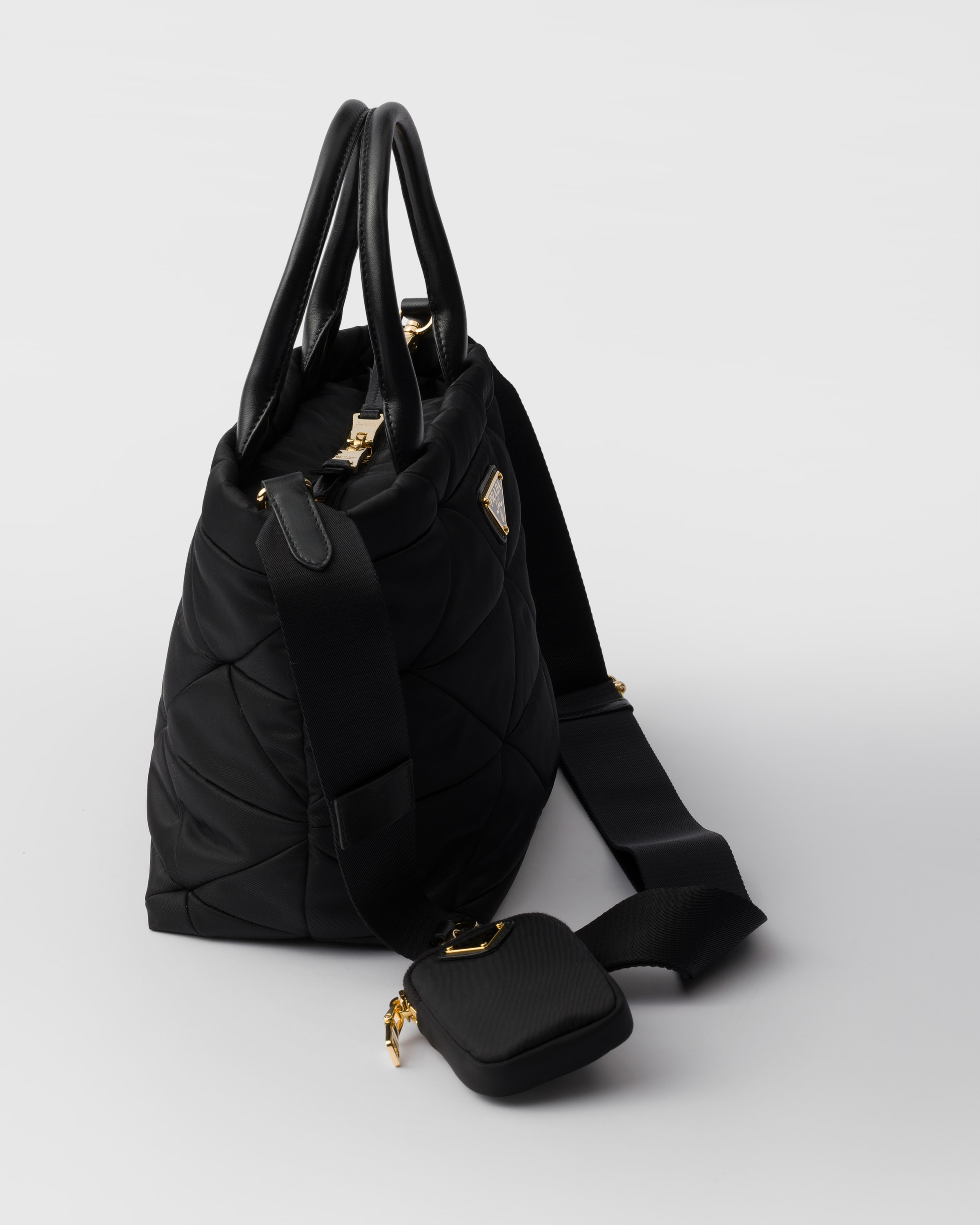 Small padded Re-Nylon tote - 5