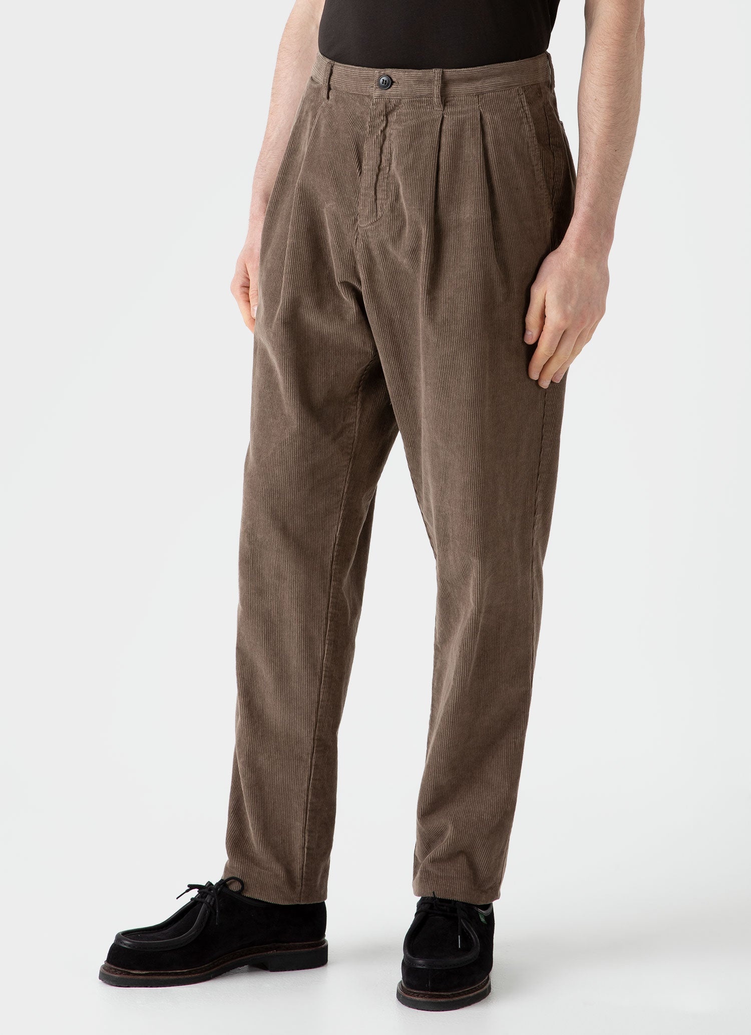 Double Pleat Corduroy Trouser - 3