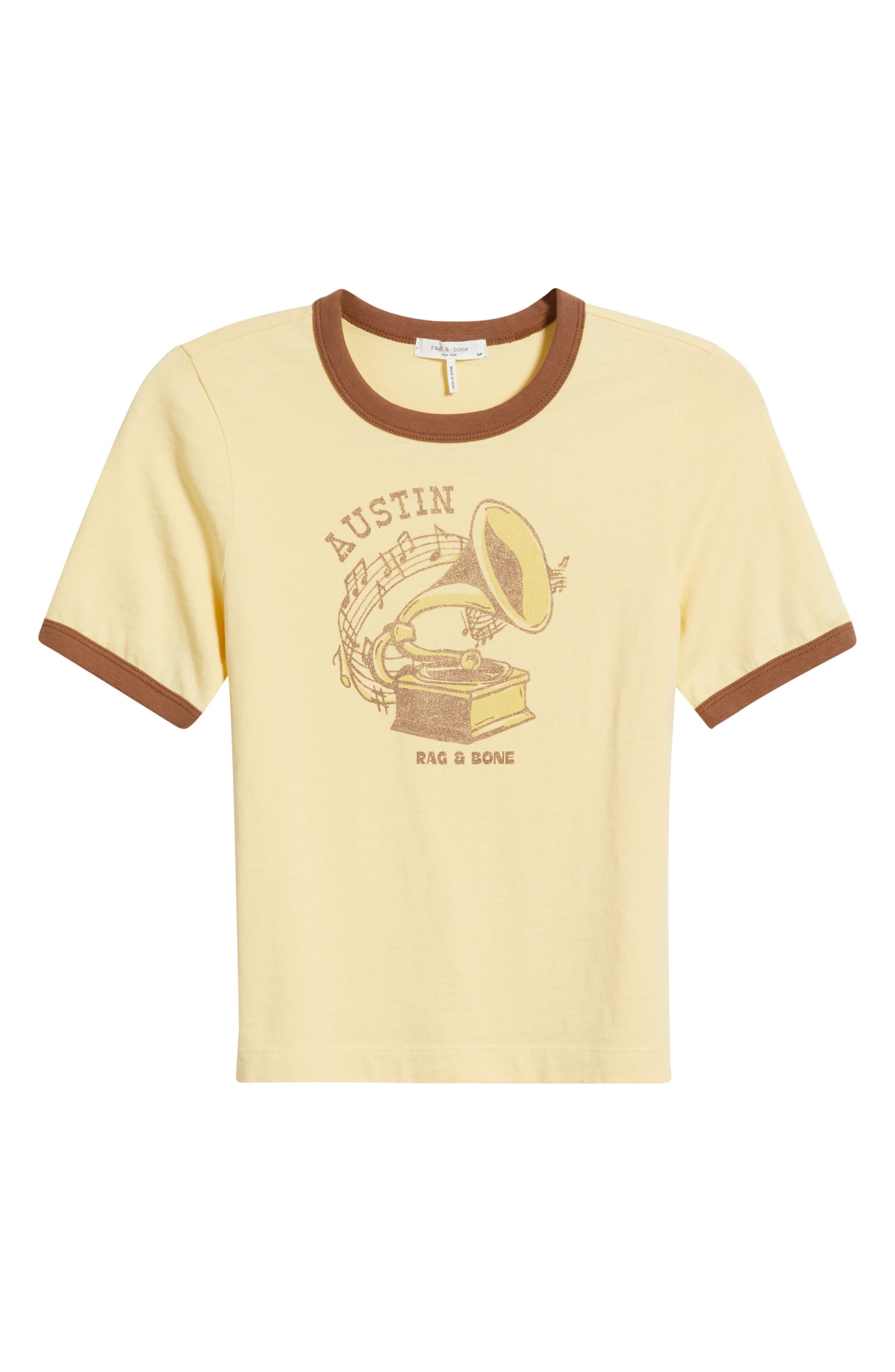 rag & bone Austin Ringer Graphic T-Shirt in Sunlight at Nordstrom - 5