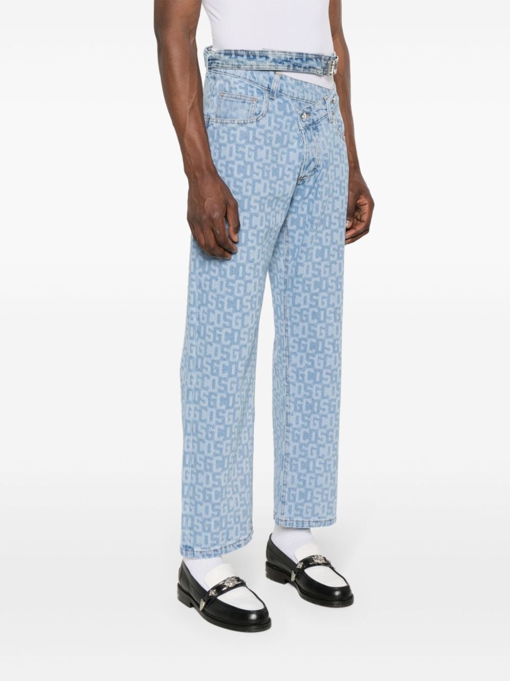 logo-print jeans - 3