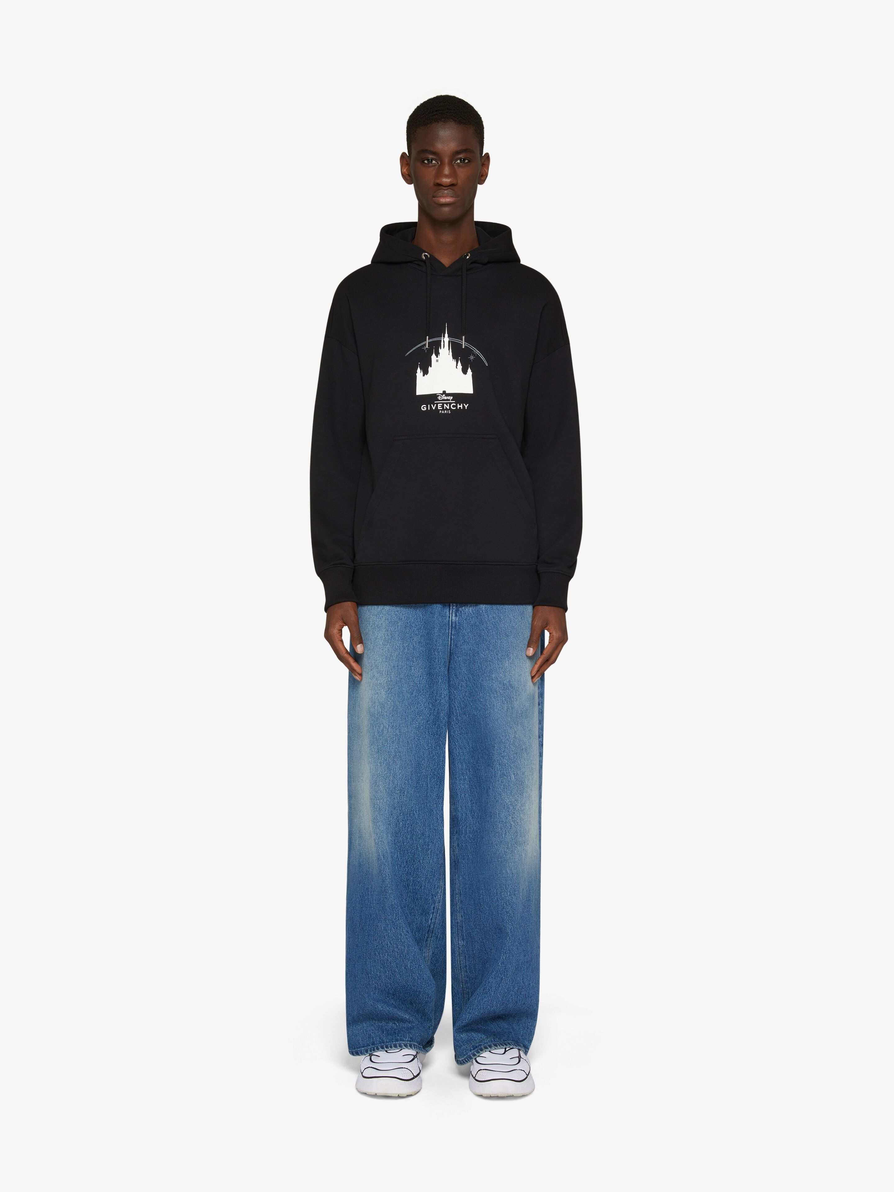SLIM FIT DISNEY CASTLE HOODIE IN PRINTED FELPA - 2
