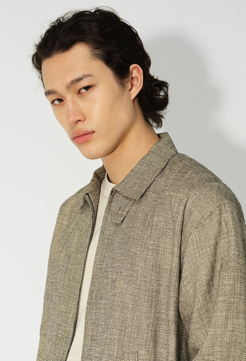 LINEN CROPPED SHORT JACKET 8