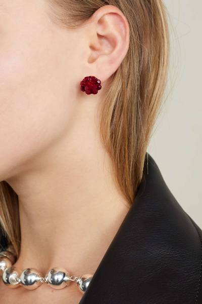 Simone Rocha Gold-tone crystal earrings outlook