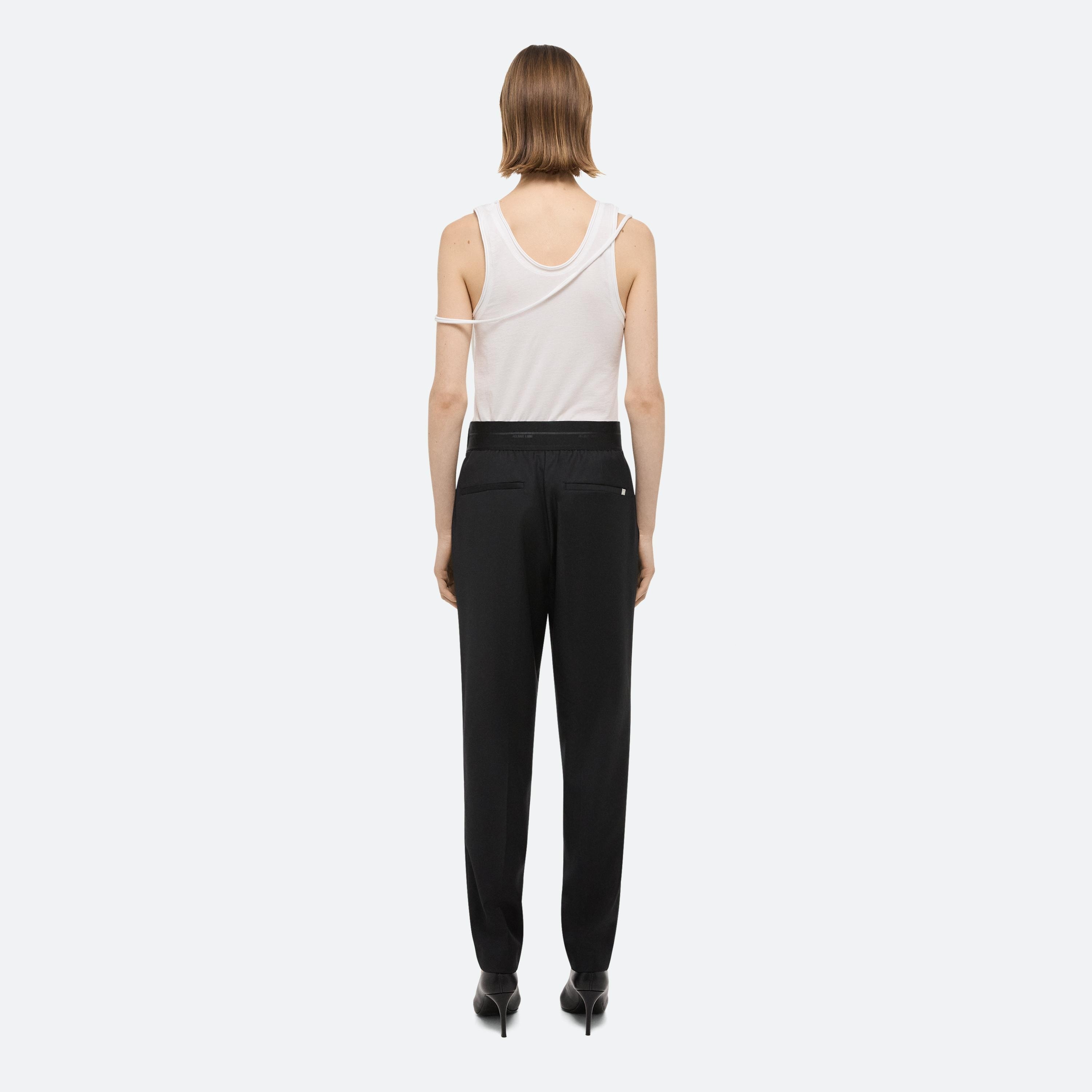TAPERED WOOL TROUSERS - 5