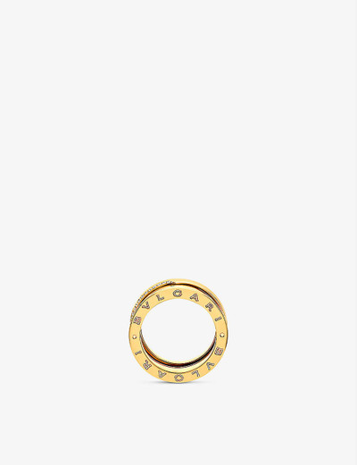 BVLGARI B.zero1 18ct yellow-gold and 0.22ct brilliant-cut diamond ring outlook