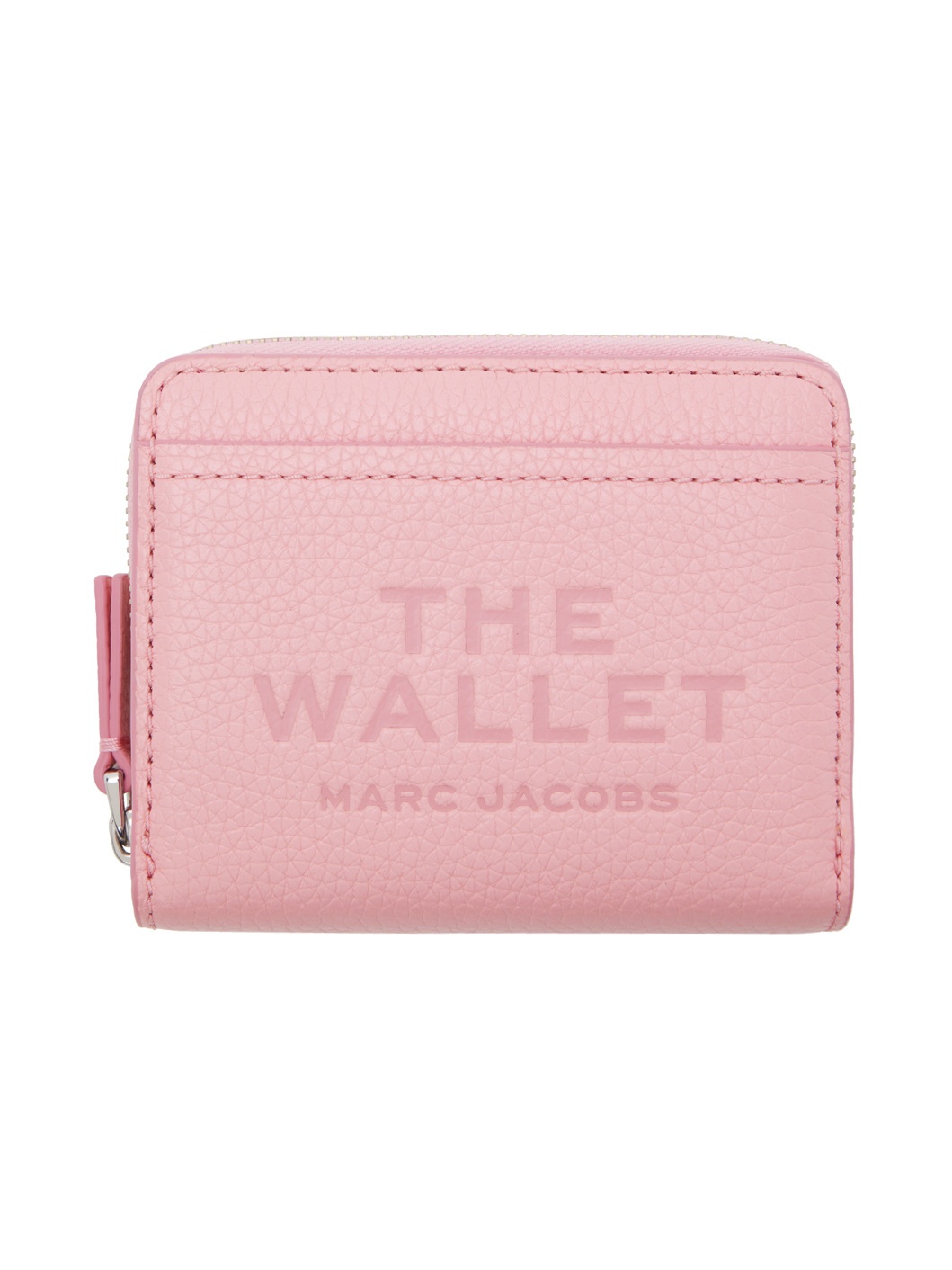 Pink 'The Leather Mini Compact' Wallet - 1
