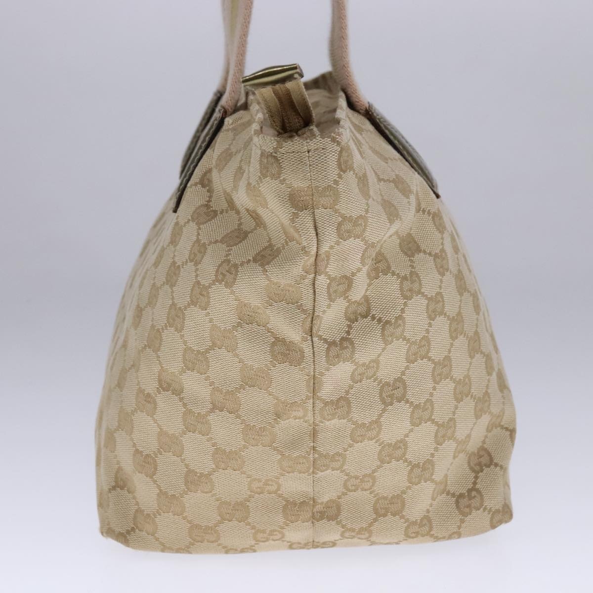 GUCCI GG Canvas Sherry Line Tote Bag Beige Gold Pink - 3