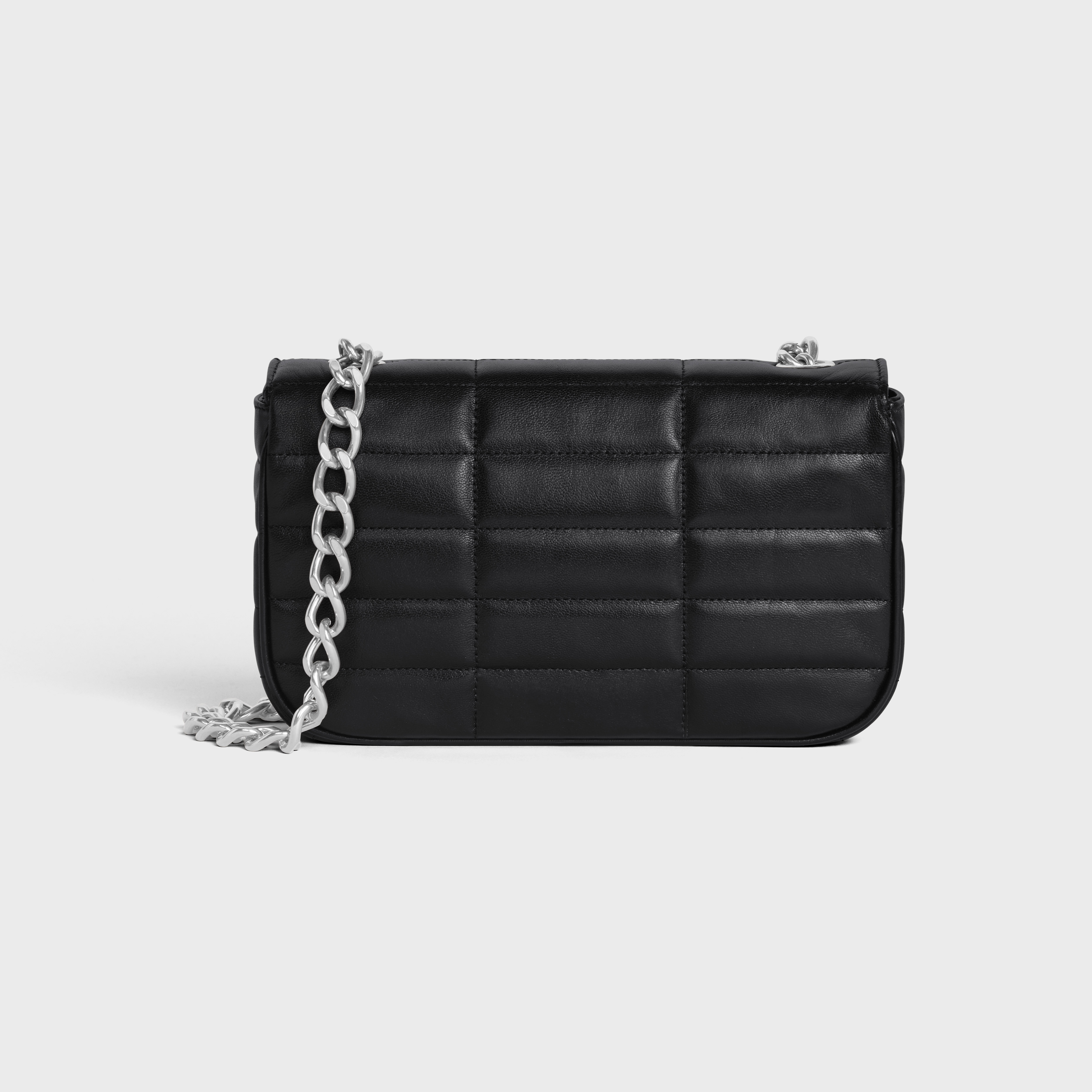 CHAIN SHOULDER BAG MATELASSE MONOCHROME CELINE in Quilted Goatskin - 3