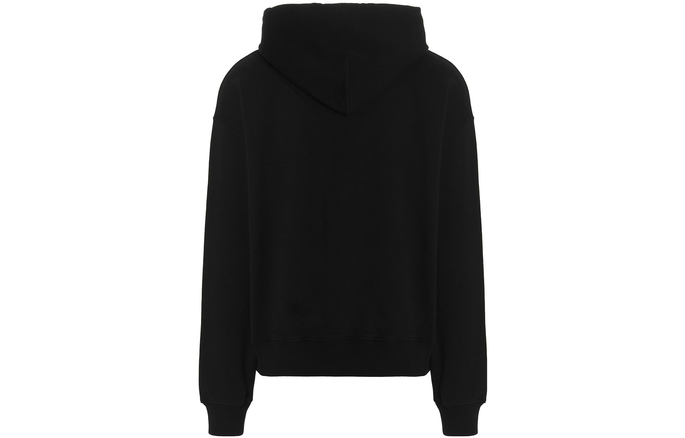 Men's Off-White FW22 Alphabet Logo Printing Hooded Long Sleeves Loose Fit Black OMBB085F22FLE0021001 - 2