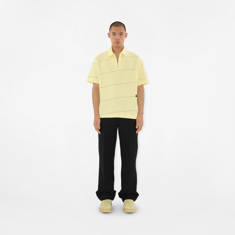 Burberry Striped Cotton Polo Shirt outlook