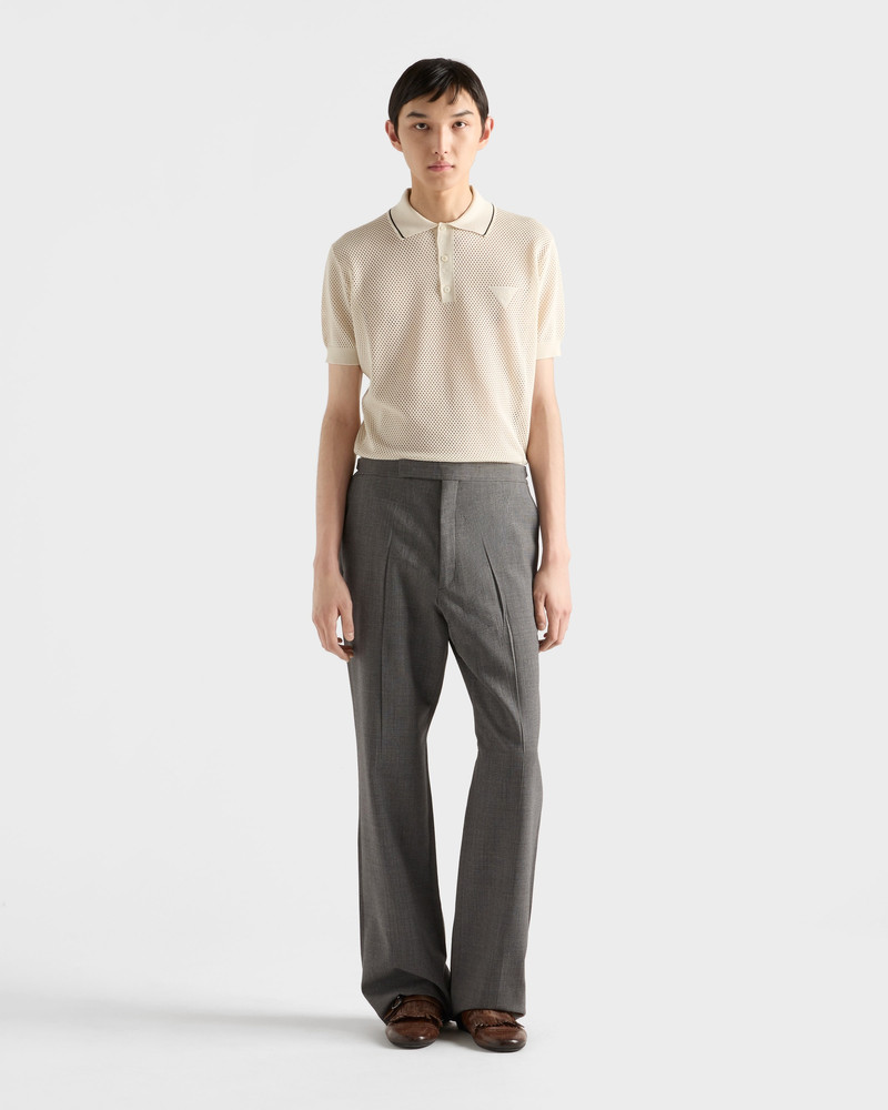 Prada Silk and cotton polo shirt outlook