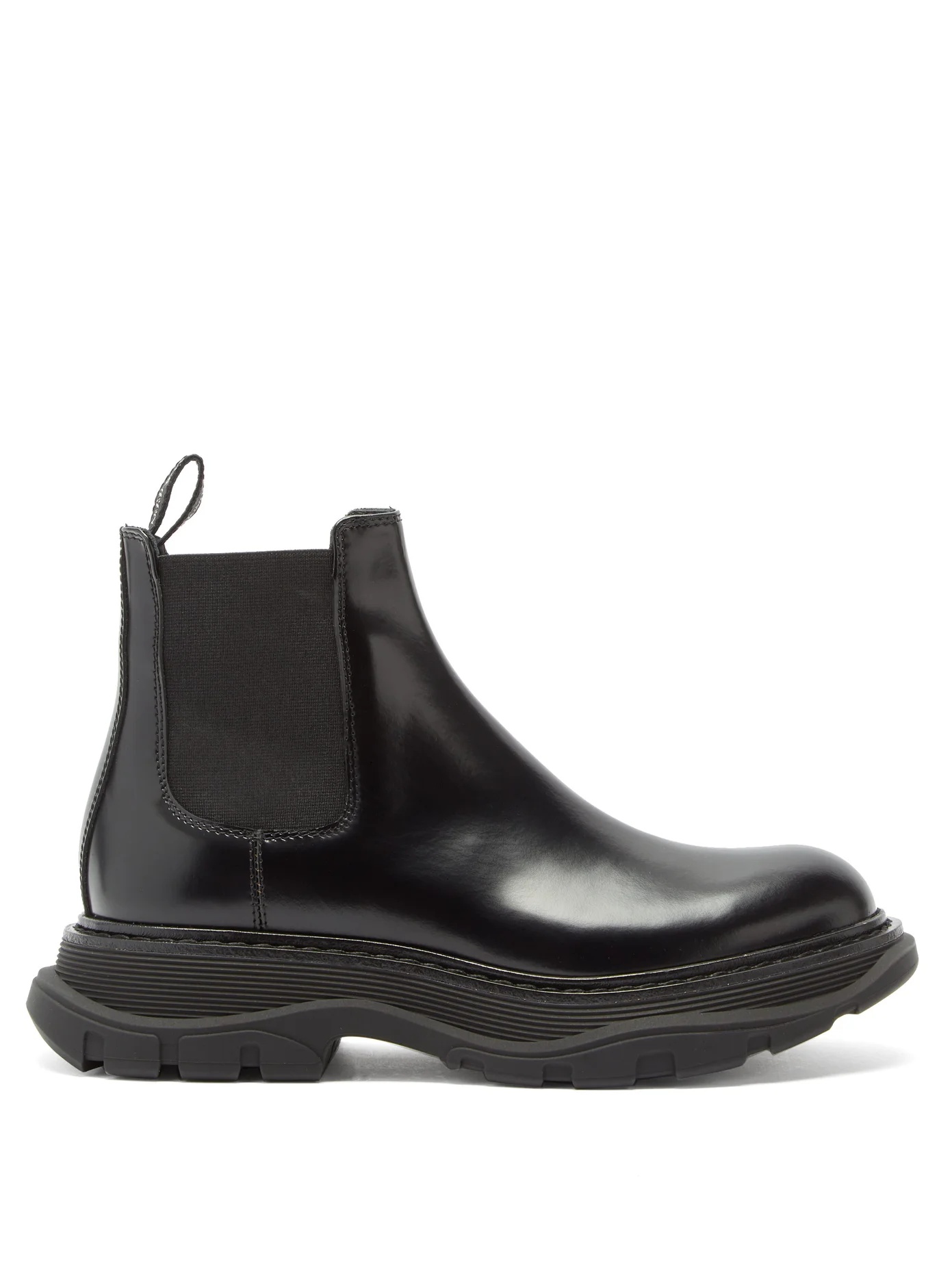 Exaggerated-sole leather Chelsea boots - 1