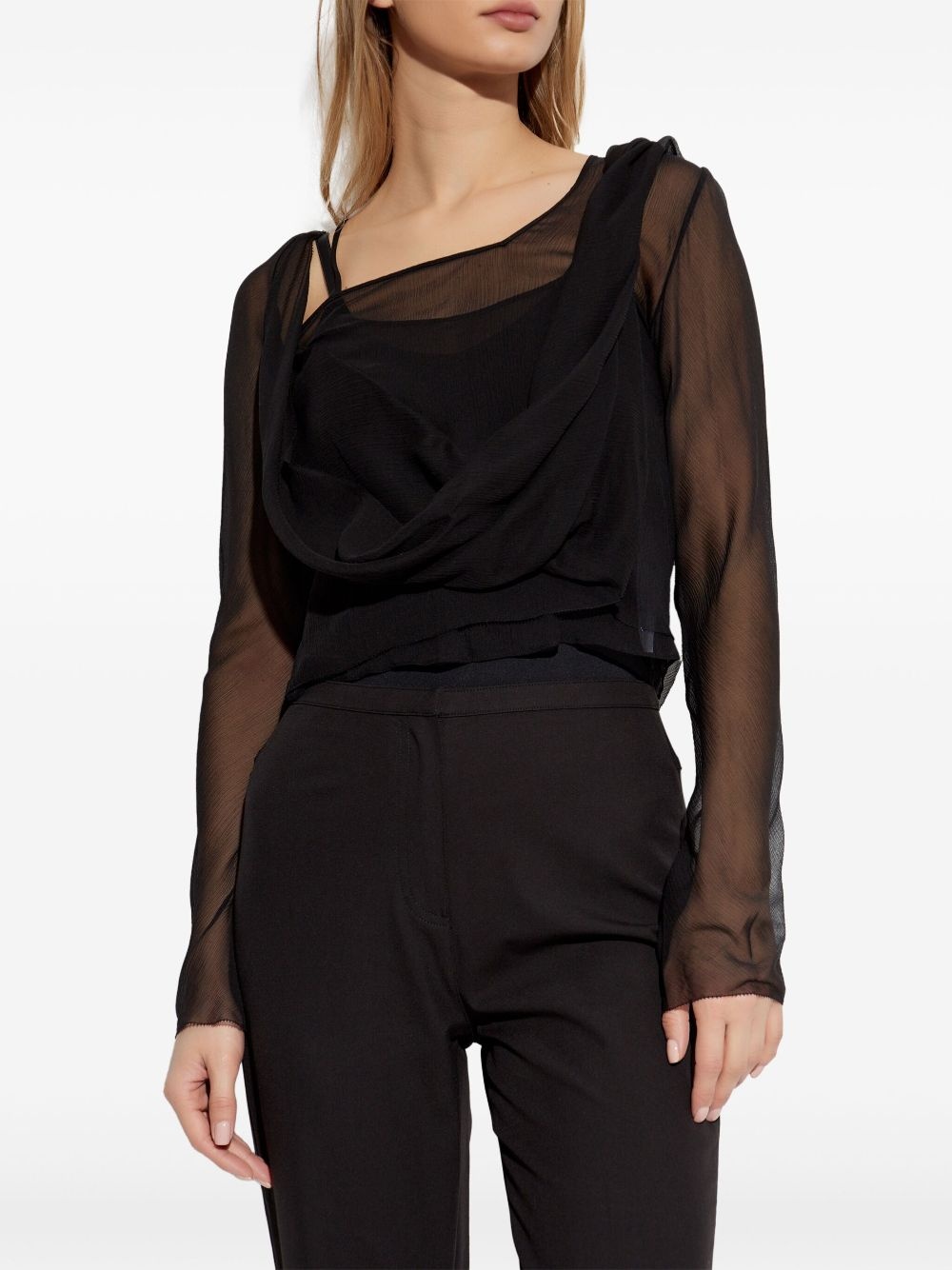 sheer blouse - 3