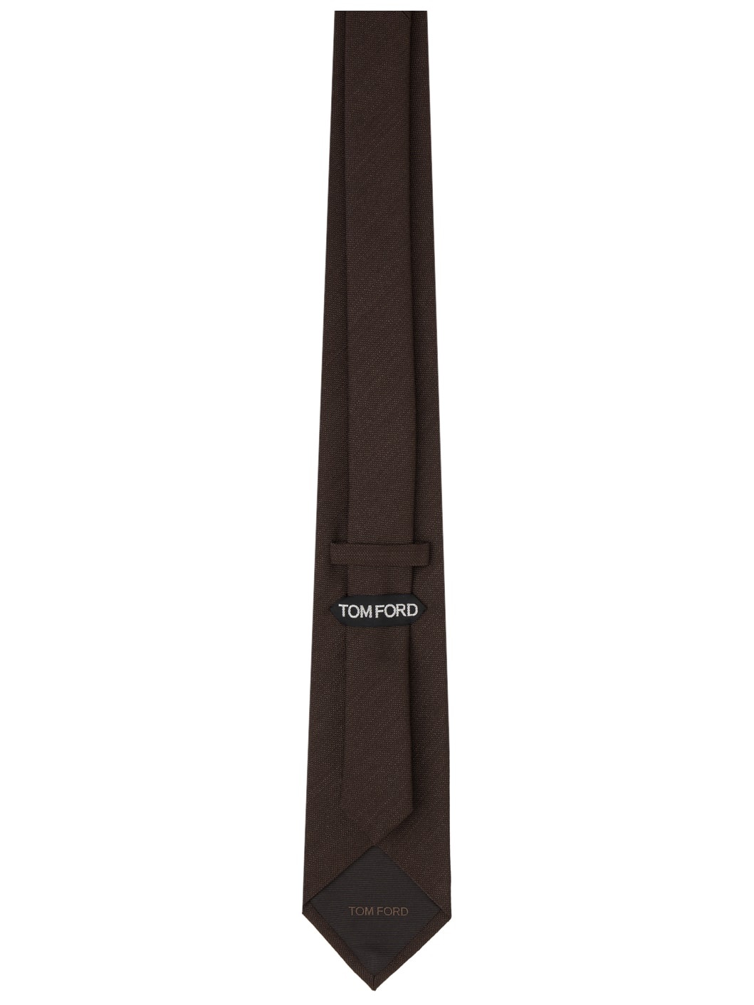 Brown Textured Tie - 2
