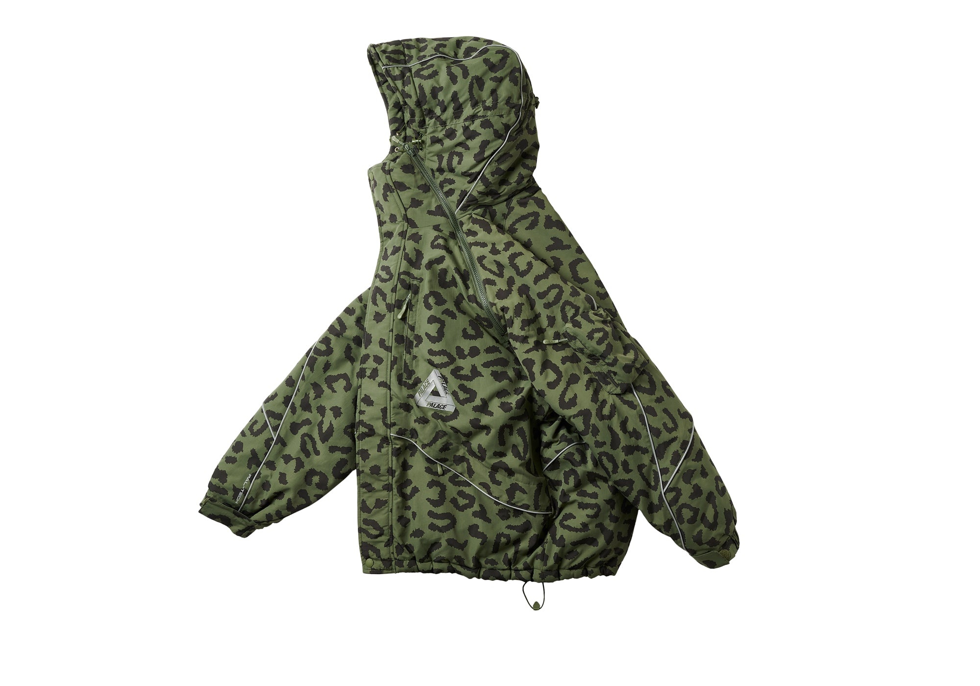 M-TECH HOODED JACKET OLIVE CHEETAH - 6