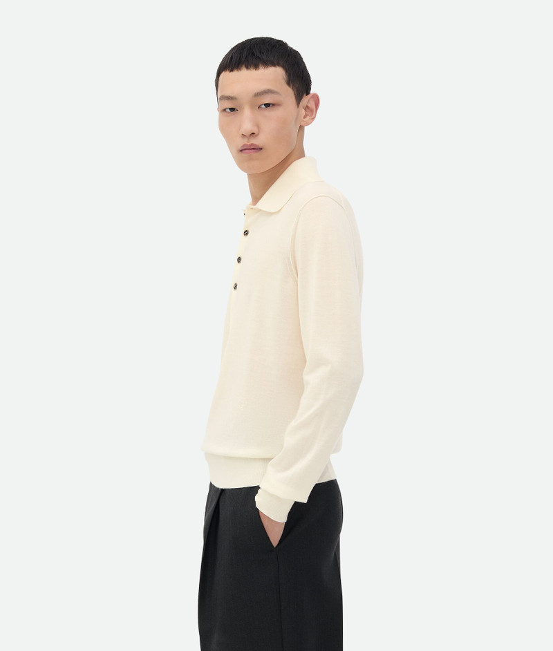 Bottega Veneta Light Fine Cashmere Polo Jumper outlook