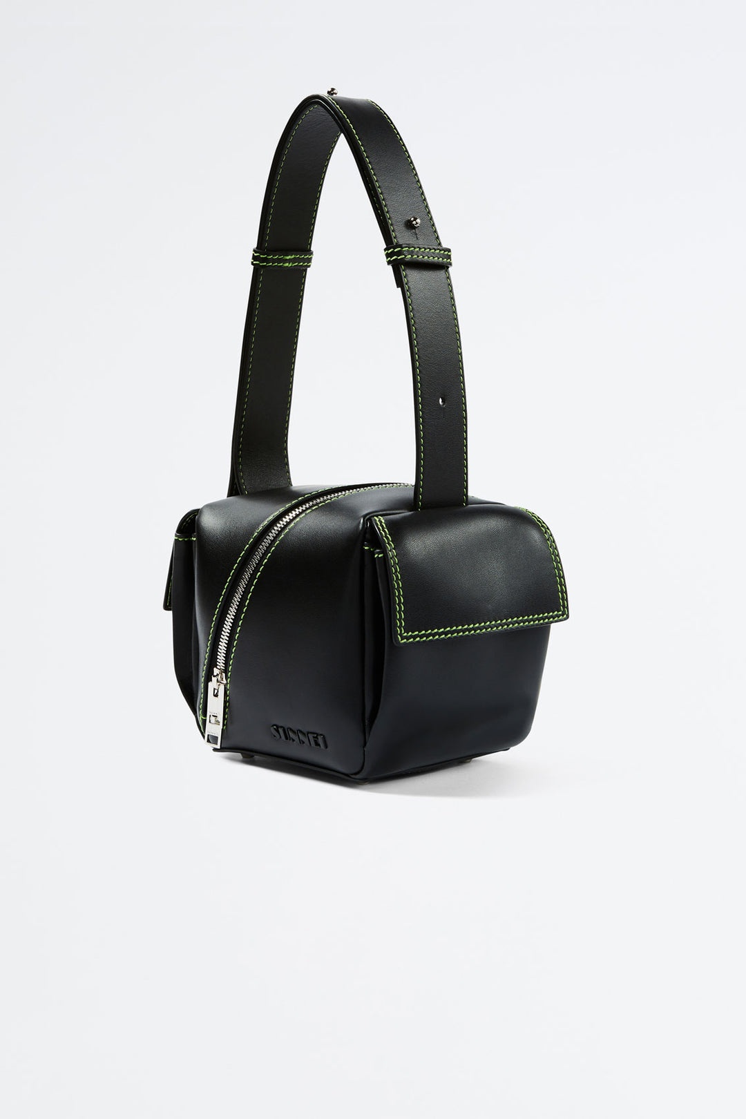 BLACK CROSS ZIP LACUBETTO BAG - 2