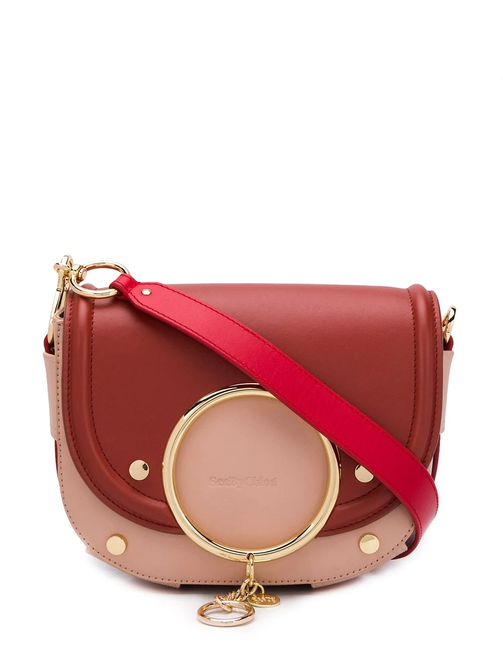 Mara charm-embellished crossbody bag - 1