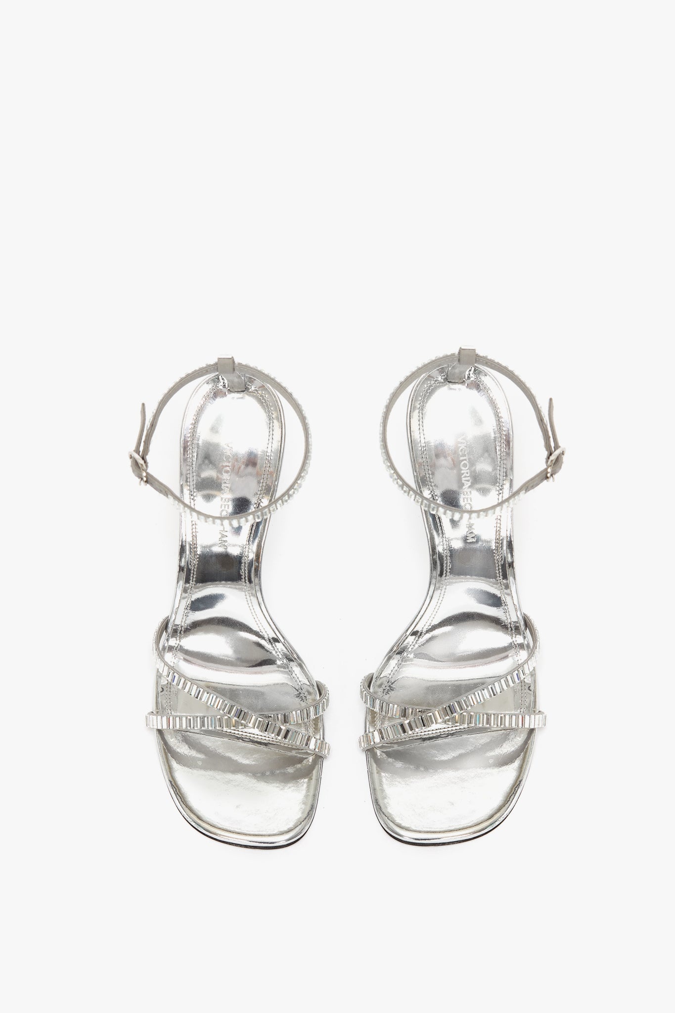 Rhinestone Sandals in Silver - 2