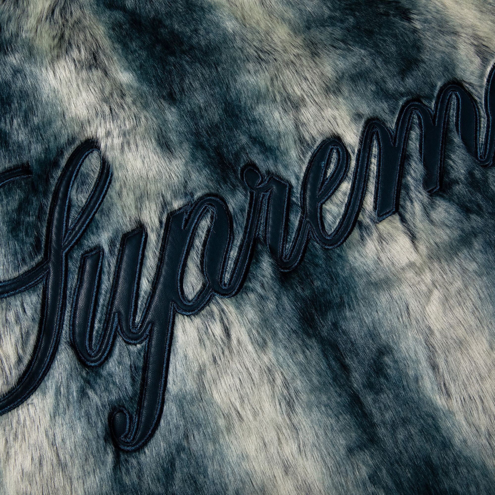 Supreme Faux Fur Reversible Hooded Jacket 'Ice Blue' - 3