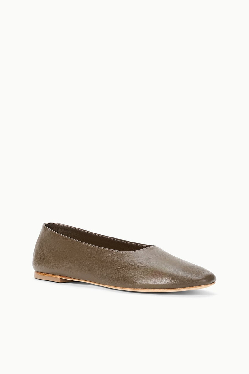 STAUD ALBA BALLET FLAT TRUFFLE 3
