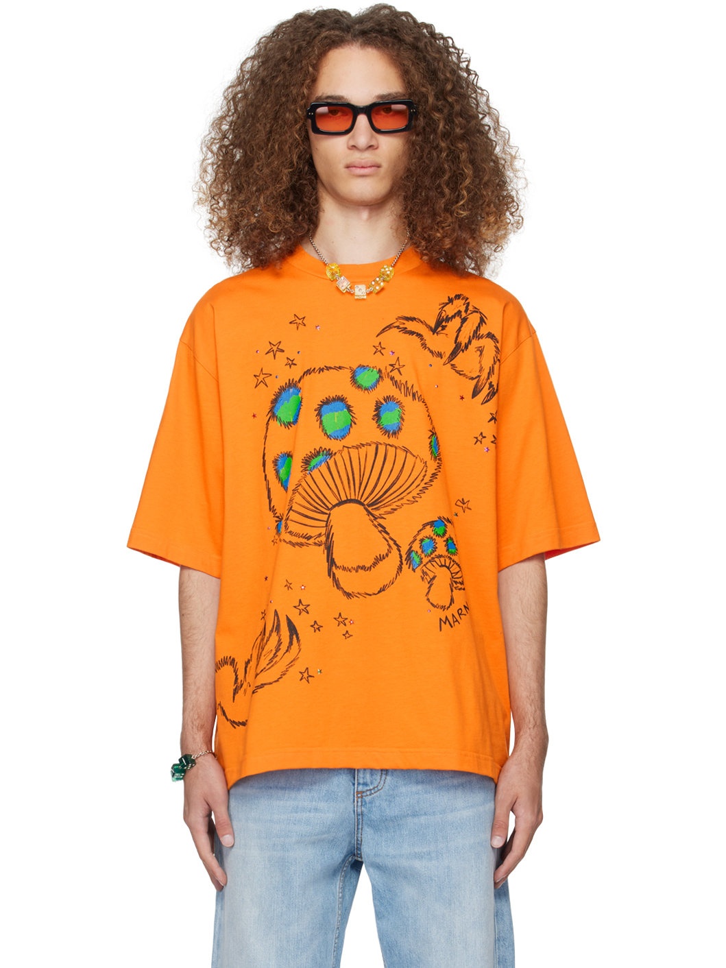 SSENSE Exclusive Orange T-Shirt - 1