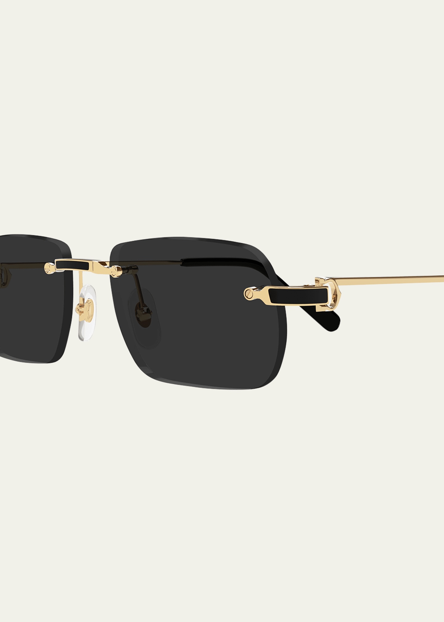 Men's Nylon and Metal Oval Sunglasses - 3