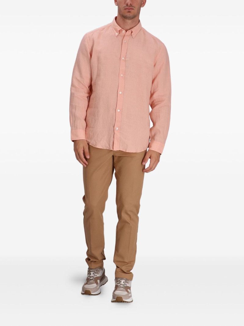 BOSS long-sleeve linen shirt outlook