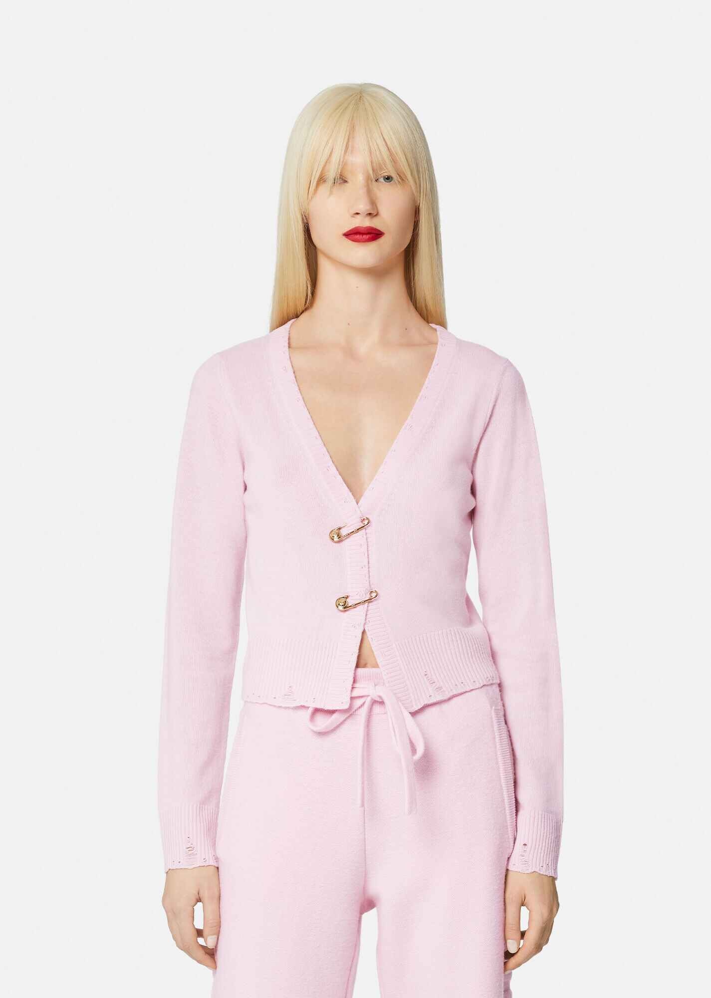 Safety Pin Cashmere Cardigan - 2