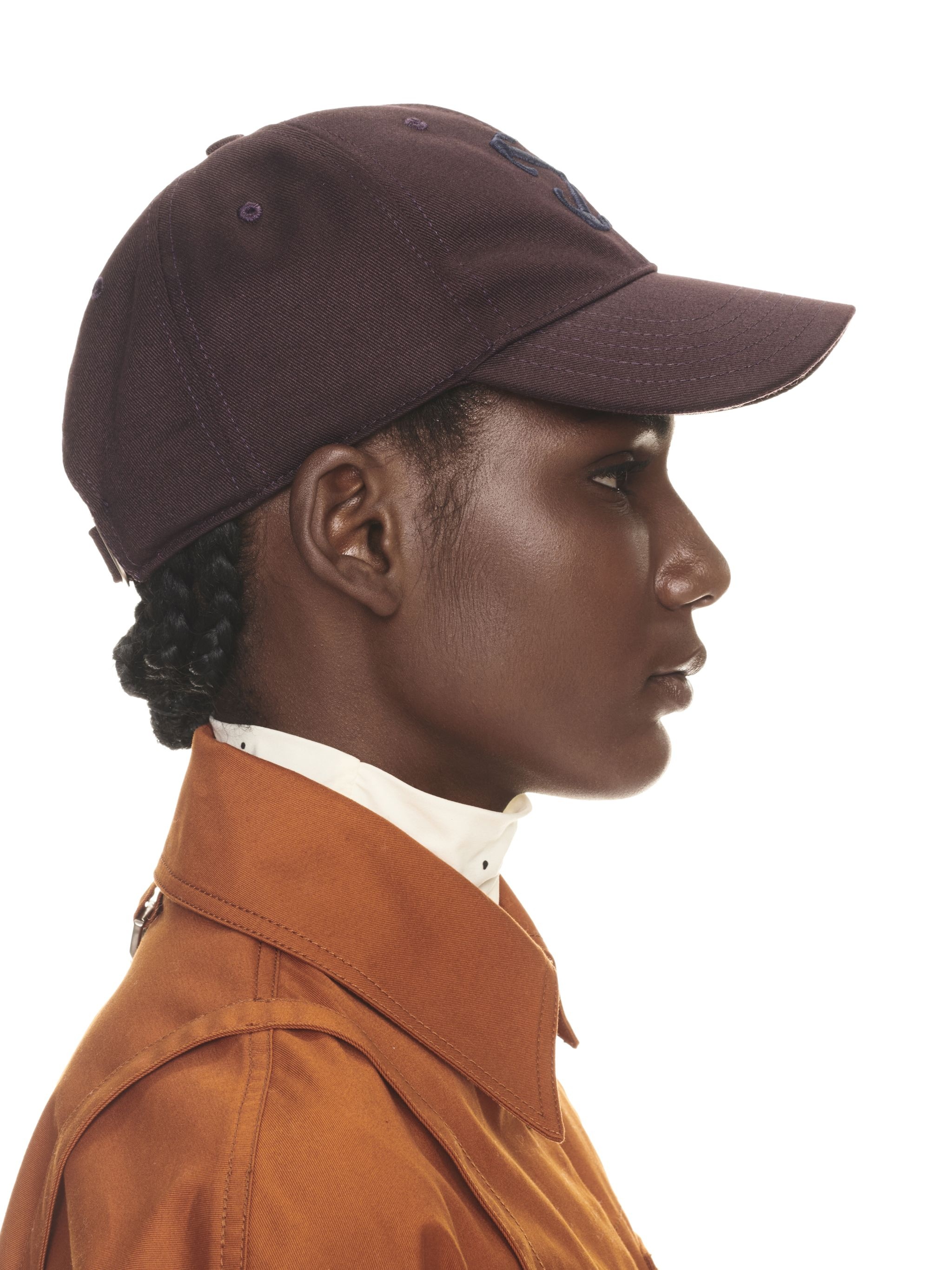 Drill Embr Arrow Baseball Cap Burgundy - 5