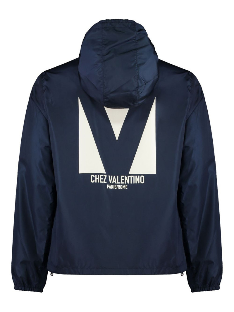 Valentino Navy blue nylon jacket outlook