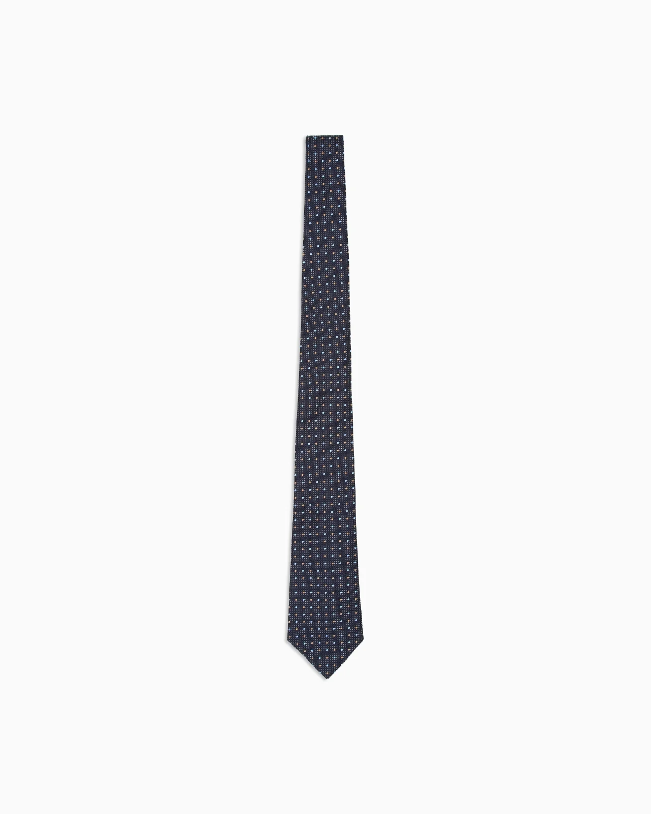 PURE SILK POLKA-DOT JACQUARD TIE - 1