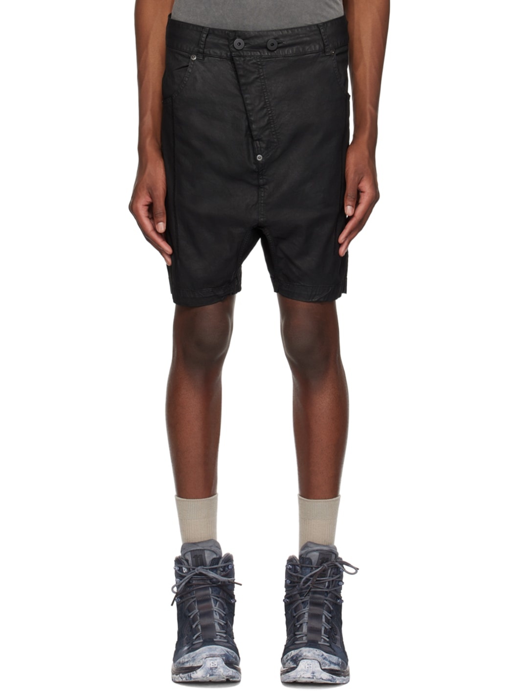 Black P29 Coated Shorts - 1