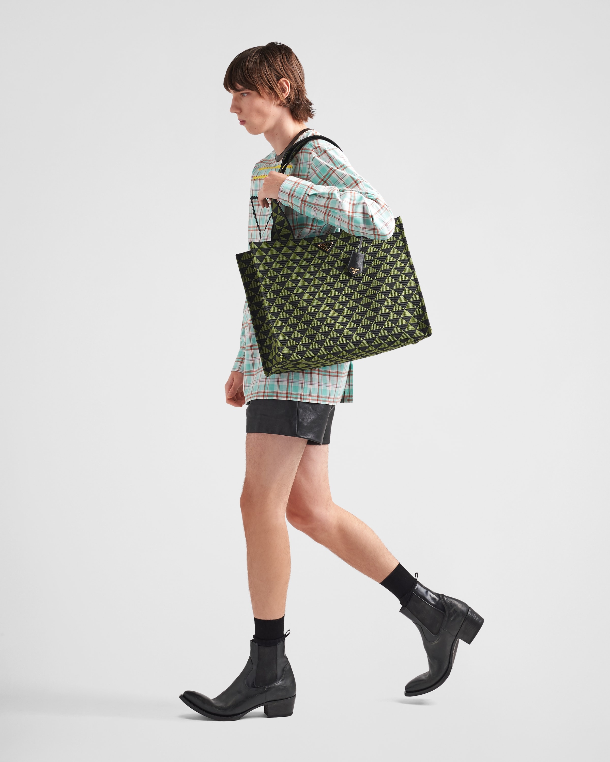 Prada Symbole bag in embroidered fabric - 2
