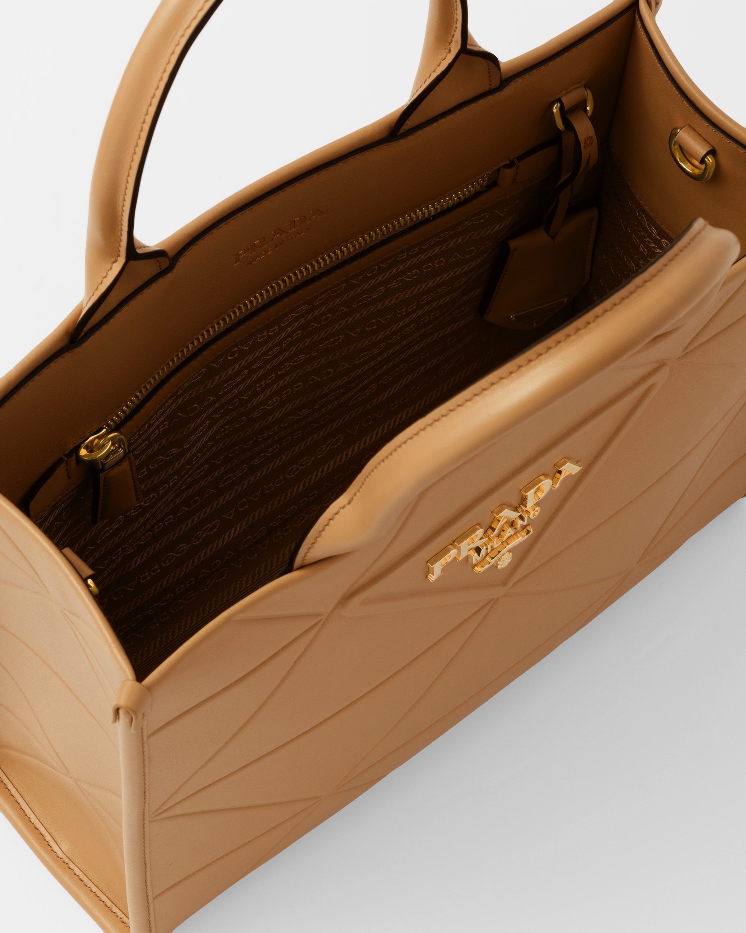 Small leather Prada Symbole bag with topstitching - 5