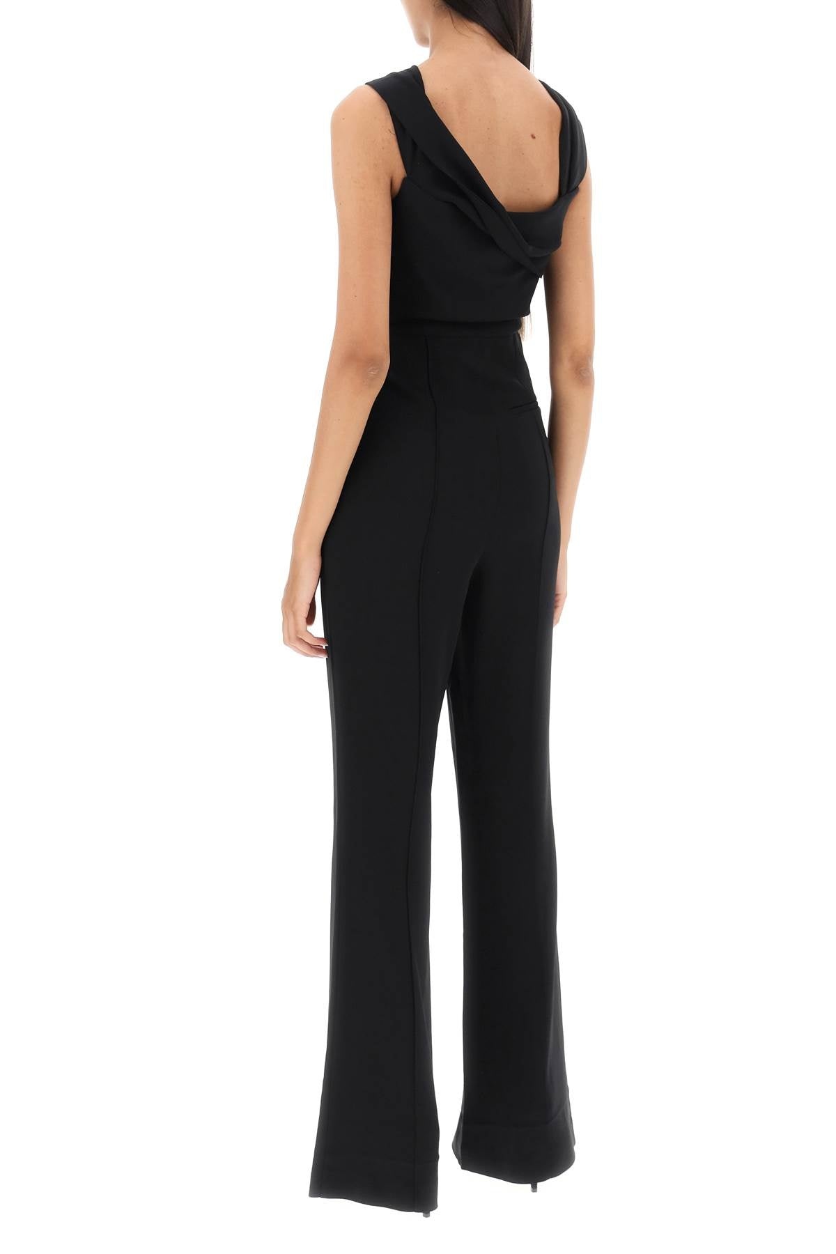 Jumpsuit With Twisted Neckline - 4