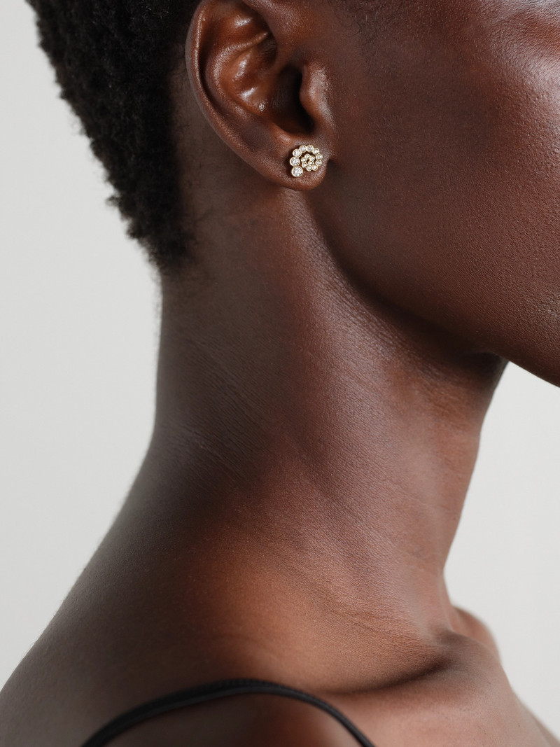 SOPHIE BILLE BRAHE Petit Rêve Escargot 18-karat Recycled Gold Diamond Earrings outlook
