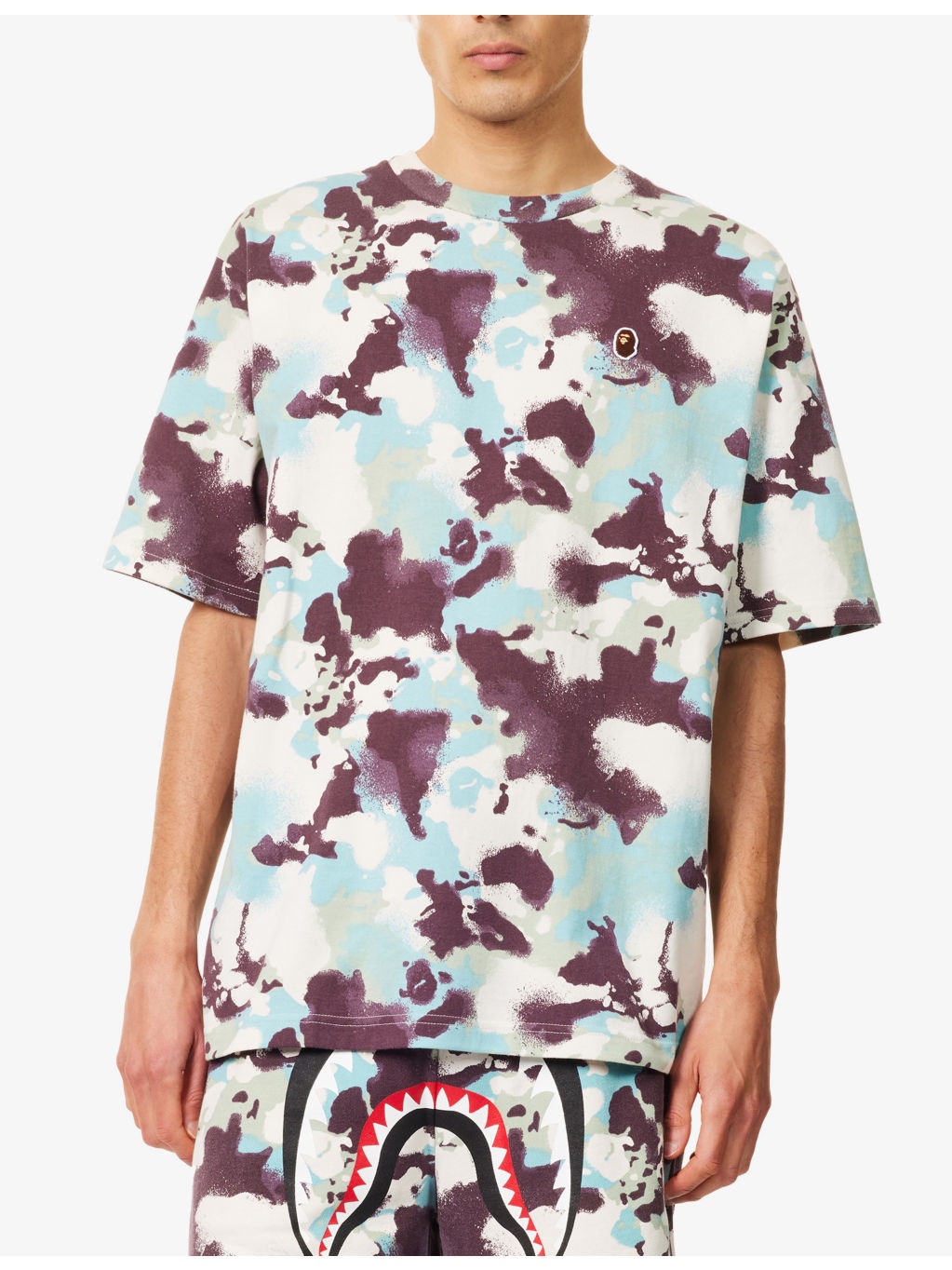 Map Camo One Point Short-Sleeve Cotton-Jersey T-Shirt - 3