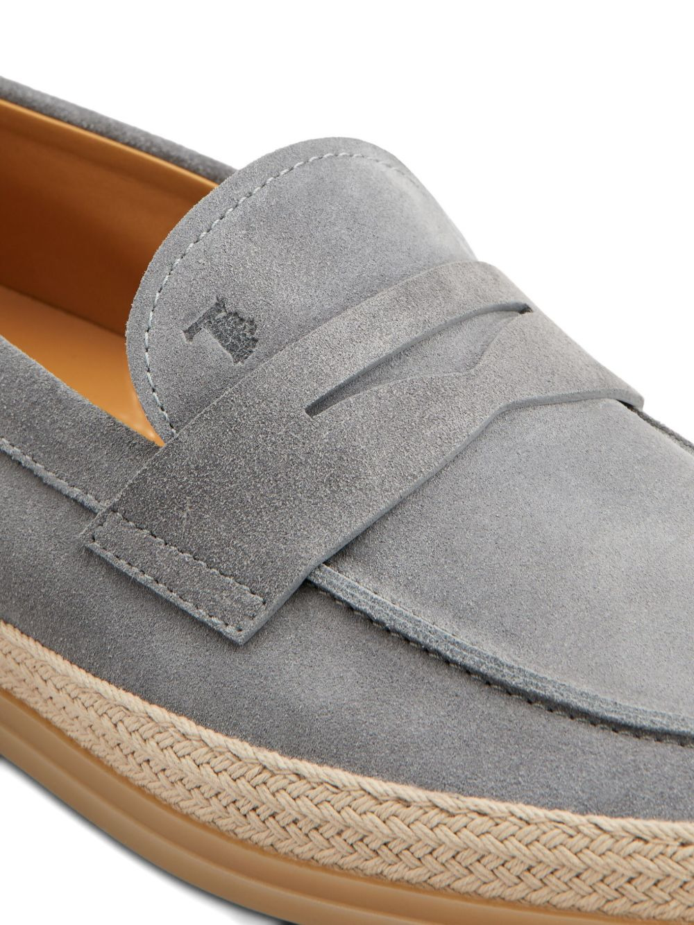 suede penny loafers - 4