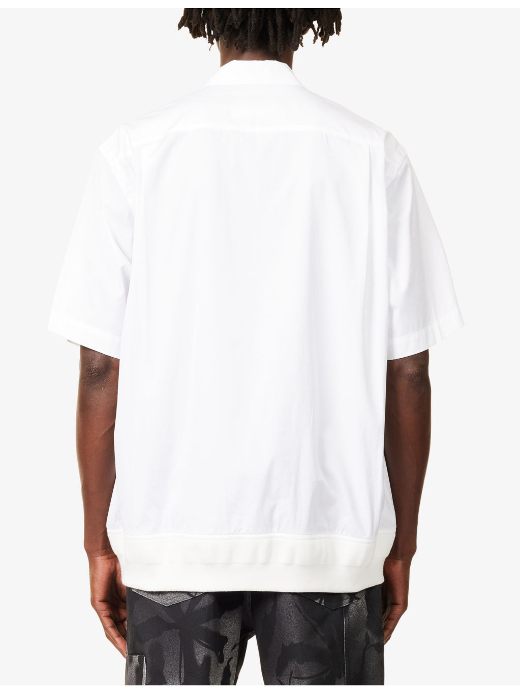 Collared Short-Sleeve Cotton-Poplin Shirt - 4