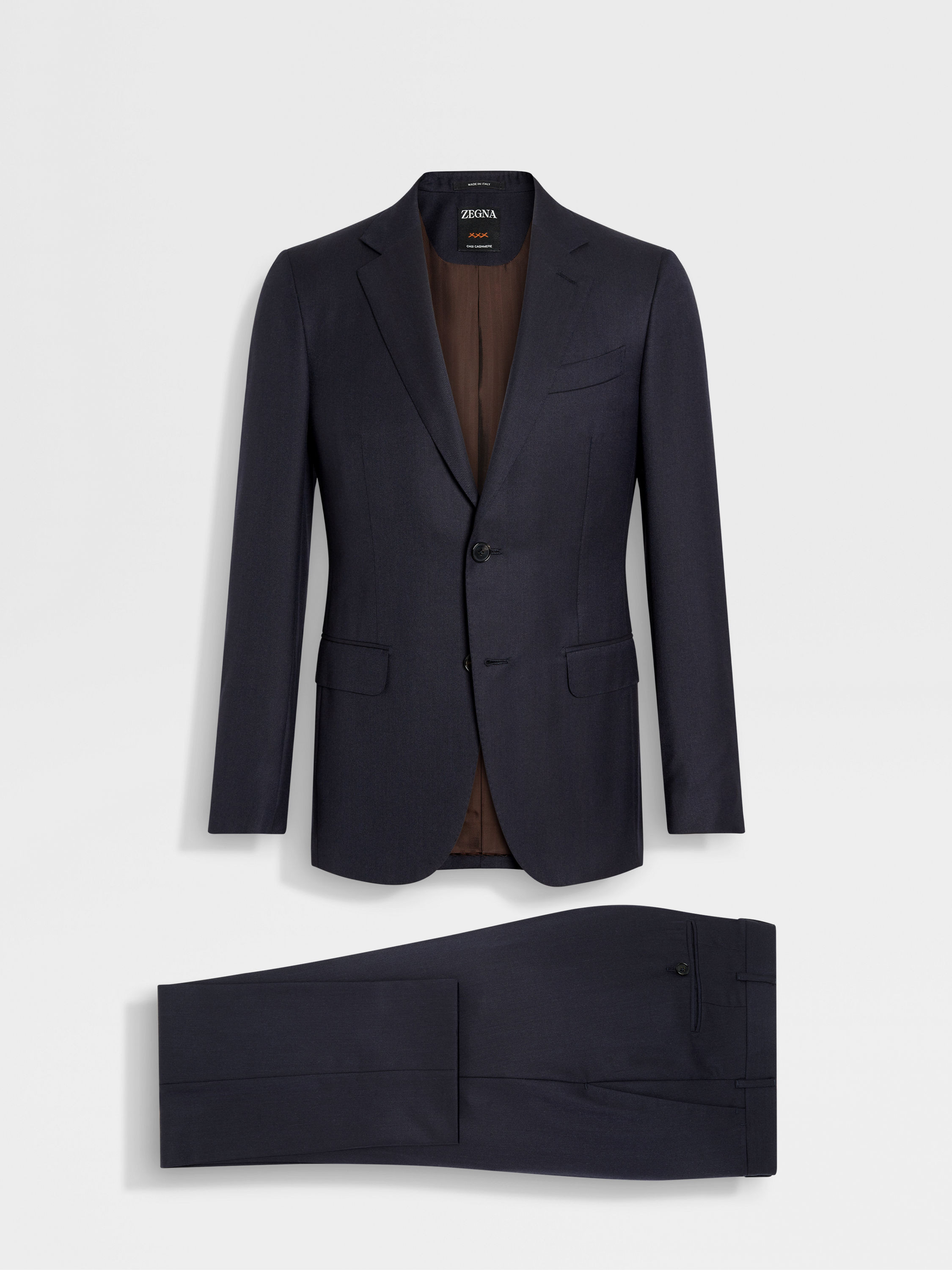 NAVY BLUE OASI CASHMERE SUIT - 2